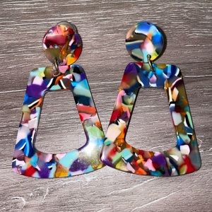 Rainbow Pattern Earrings